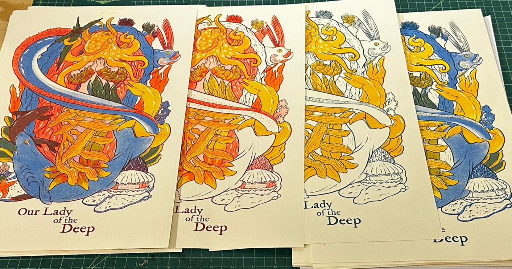 Risograph - Our Lady of the Deep color variants