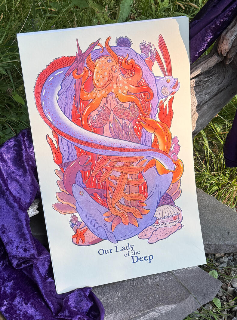 Risograph - Our Lady of the Deep color variants Risograph - Our Lady of the Deep color variants